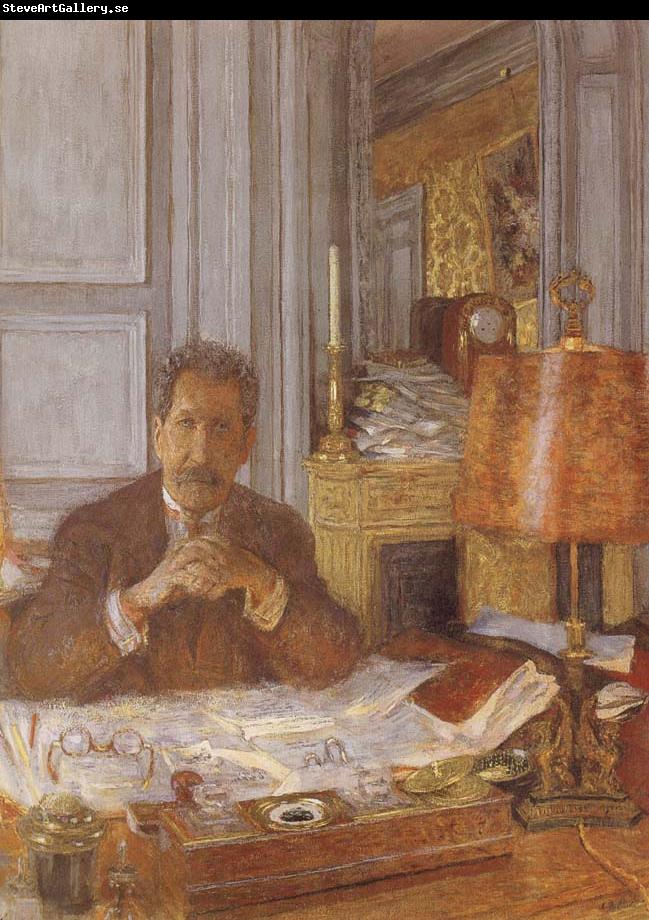 Edouard Vuillard Opal harp in his office